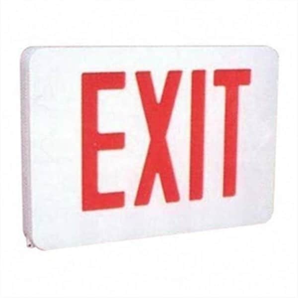 Gourmetgalley LED Exit Sign- Polycarbonate- 12-1/4 x 2-1/2 x 8-3/4- White GO41544 - main